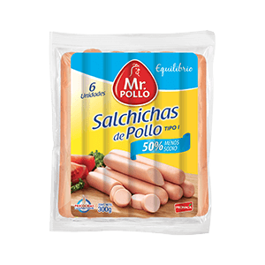 Salchicha de Pollo - 24 mm X 15 cm 300g